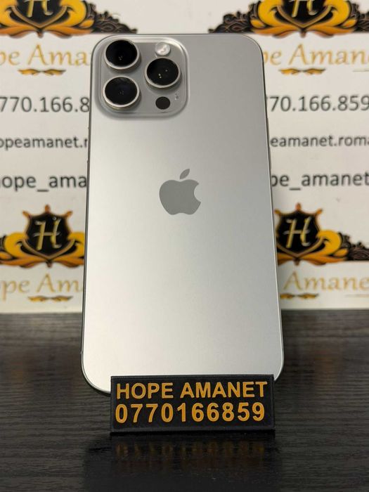 Hope Amanet P10/Iphone 16 Pro Max 512 GB /  BATERIE 100% ( 107 CIC )