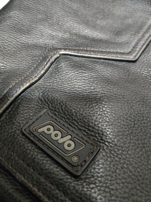 Кожен дамски мото панталон Polo