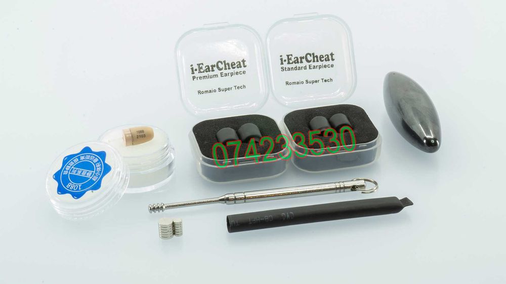 Cutiuta GSM cu magneti pe timpan - casti de copiat - sisteme de copiat