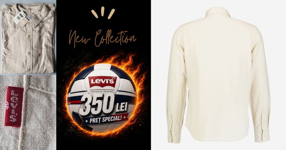 Camasa barbateasca din amestec de in LEVI'S