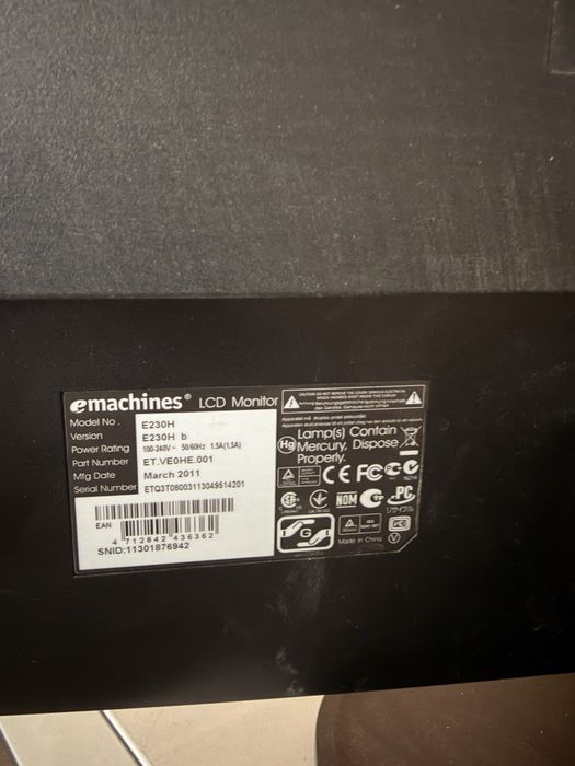 Монитор eMachines E230H