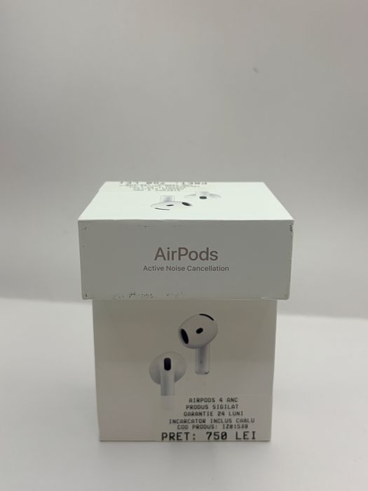 Airpods 4 ANC Noi Sigilate Garantie Rate - zonemag.ro