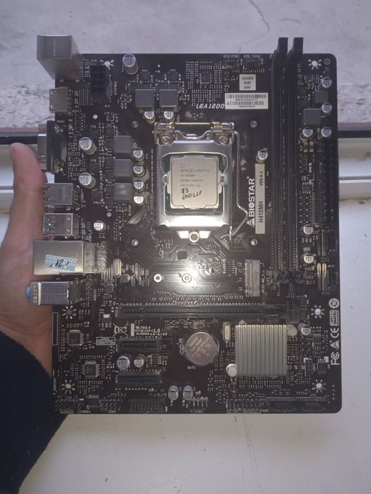 Комплект i3 10100f, плата h410mh, кулер deepcool