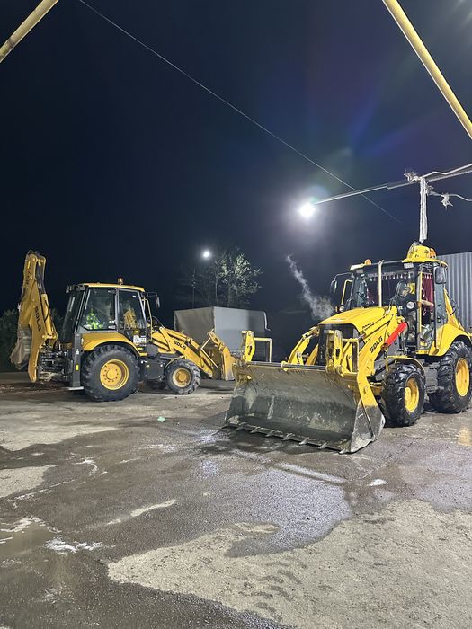 Аренда 3в1 экскаватор погрузчик трактор