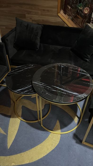 Лофт диван, два кресла столик