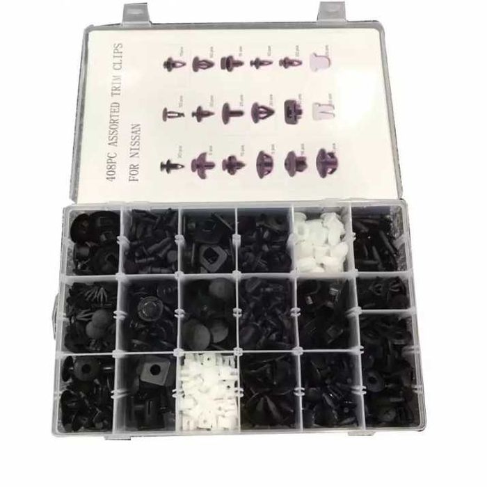 К-т щипки за Нисан, клипсове 408бр. За кори и др.