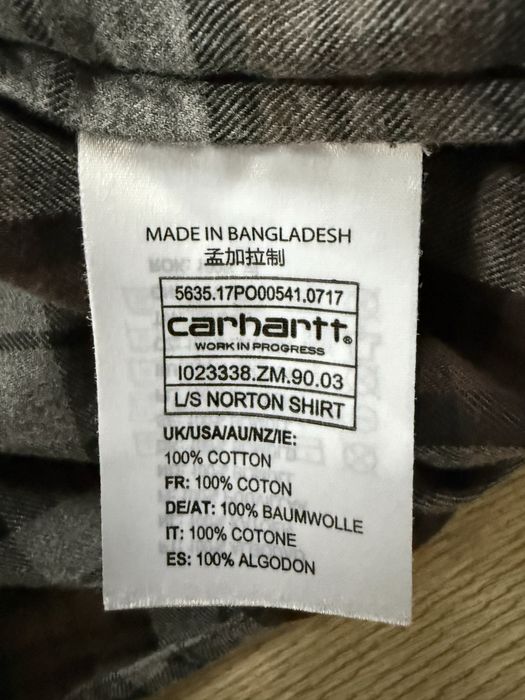 Camasa CARHARTT North Shirt Maneca Lunga Carouri Barbati | Marime XL