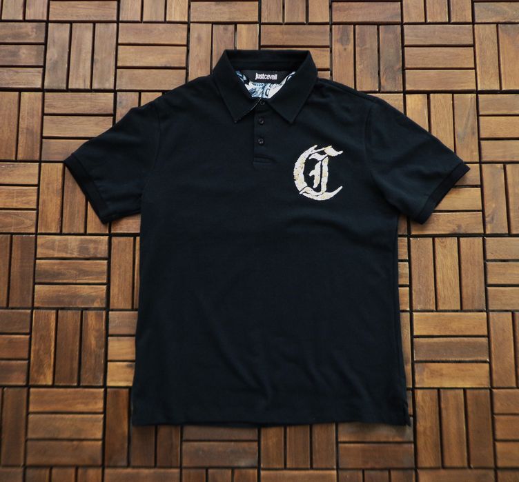 Мъжка поло тениска Just Cavalli logo Polo T-shirt размер L
