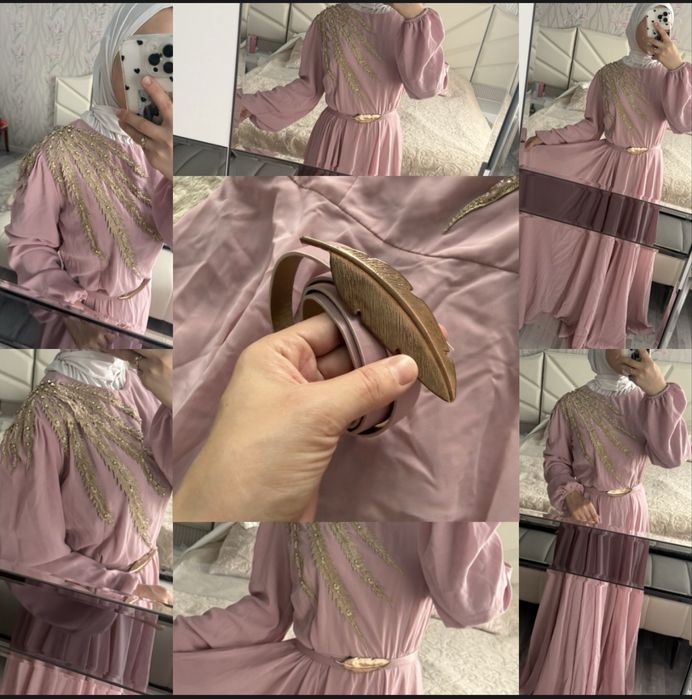 Женственное и элегантное платье в нежном розово-коралловом оттенке.