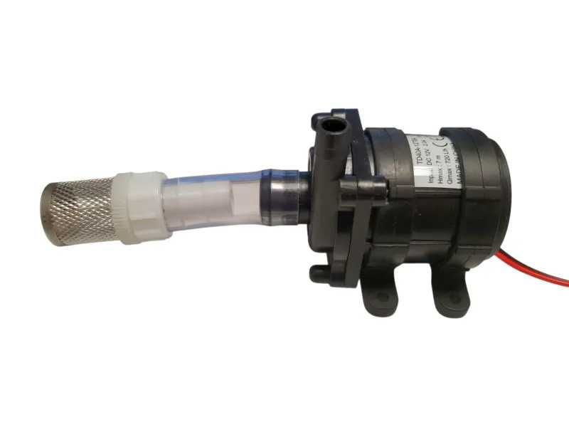 12 V помпа с филтър за претакане на зеле, вино, саламура - циркулация 700 л/ч
