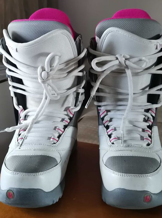 Ghete de snowboard Burton Coco Phantom roz alb, mărime 37 pentru femei