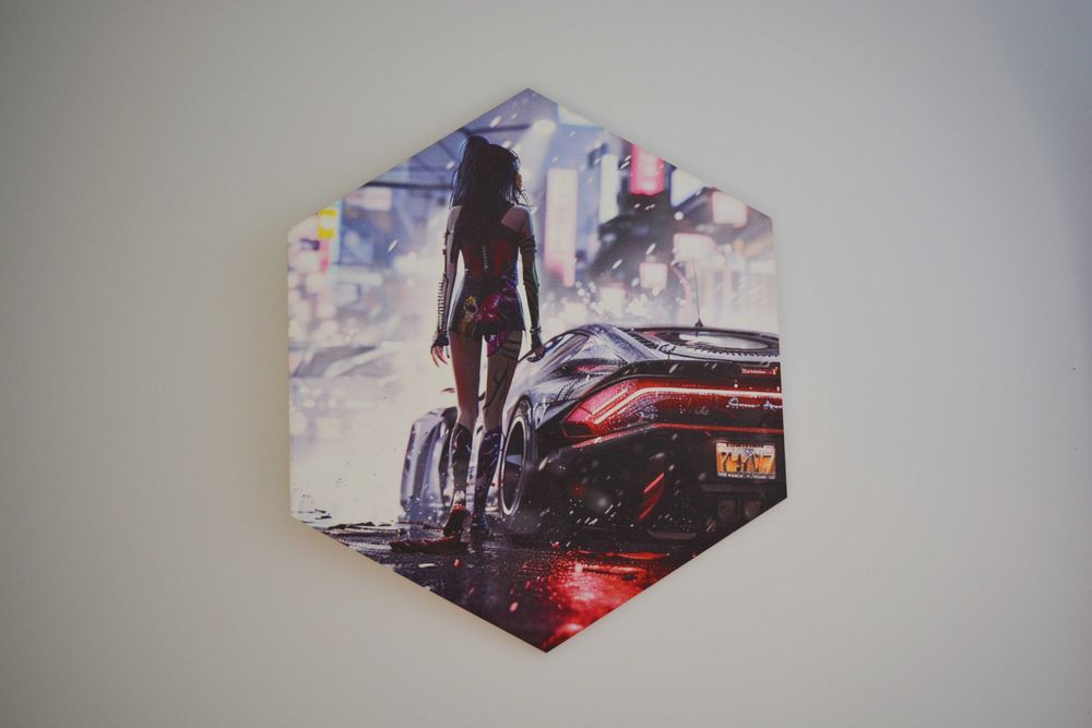 Пано за стена "Хексагон" с Ваши снимки, картинки, емблеми.