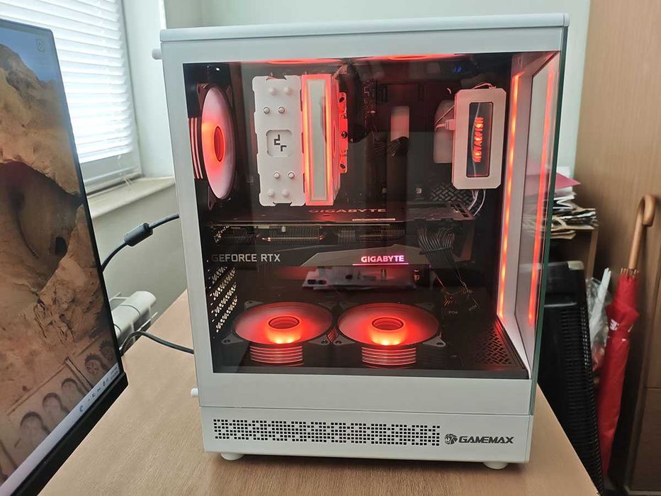 Геймърски компютър, 32gb DDR5, Rx 6800xt 16gb, Ryzen 7500F, 1tb Nvme, 850W