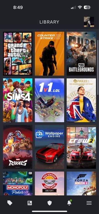 аккаунт steamс играми