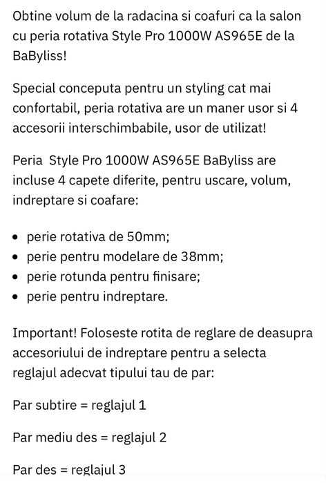 Perie rotativă Babyliss by Christina Ich