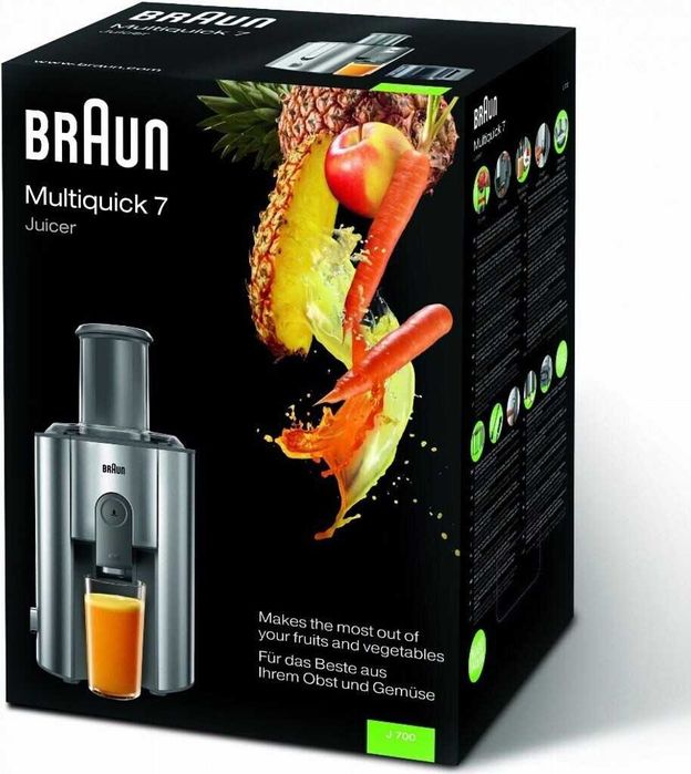 Сокоизстисквачка Braun J700 Multiquick 7 Steel & Gray
