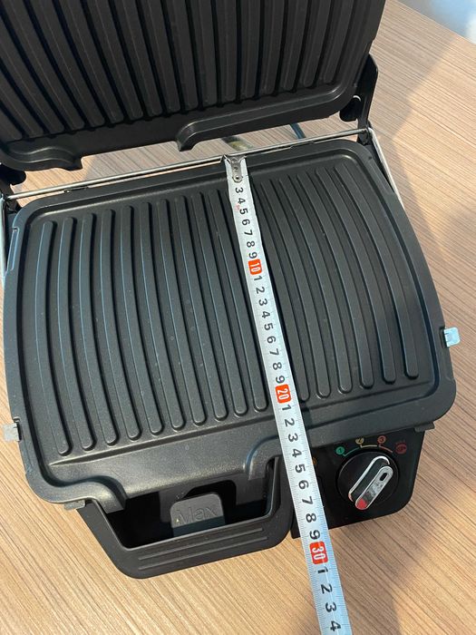 Gratar electric cu timer Tefal Super Grill 2000 W, 4 Nivele, Inox/Negru