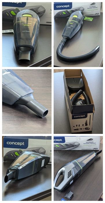 Aspirator de mână Concept VP4352, Wet & Dry, ca nou, 100W, set complet accesorii auto