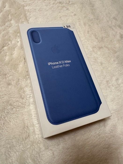 MVFT2ZM/A iPhone Xs Max Leather Folio Cornflower
