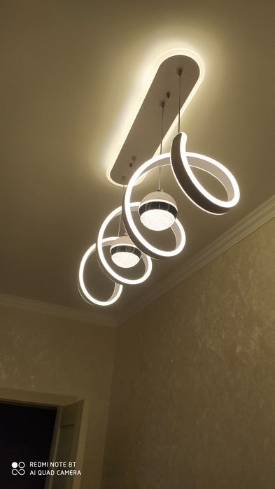 Установка Люстра галоген Браа