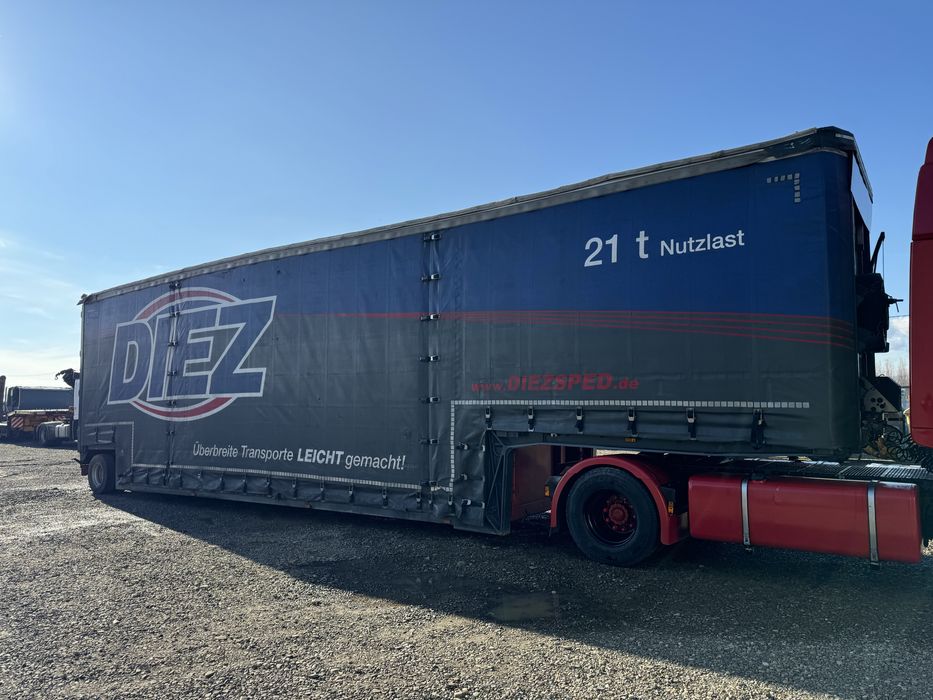 VARIANTE / Trailer agabaritic MEUSBURGER MPG-1 - axa viratoare