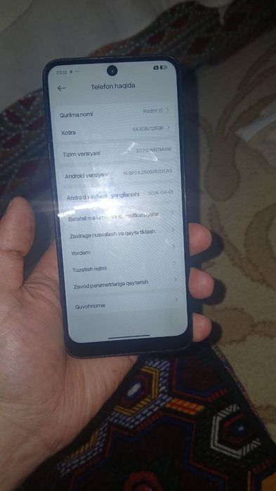 Redmi 13. 6/128 Qora rangi