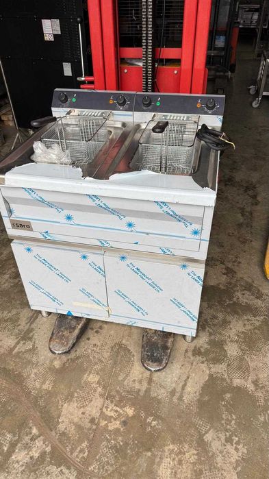 Friteuză profesională electrică dublă Saro 2x9 kW – 400V