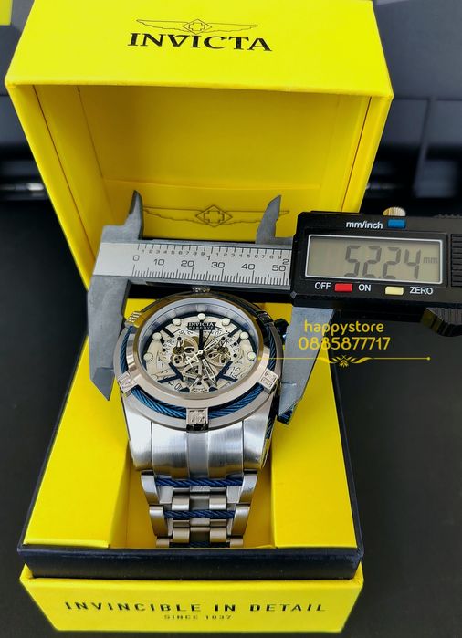 часовник INVICTA Zeus-Reserve Silver 52 mm, Инвикта нов