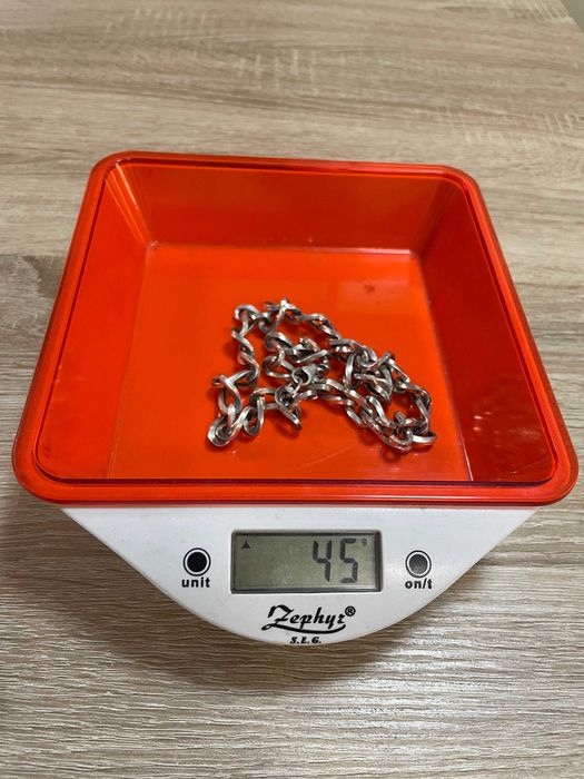 сребърен ланец 45 гр