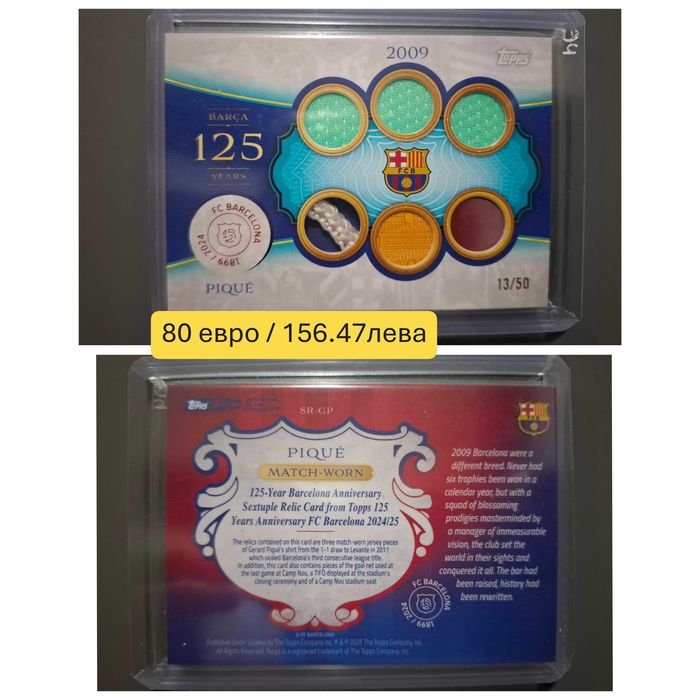 Футболни карти - Кройф, Левандовски, Меси, Роналдо и други