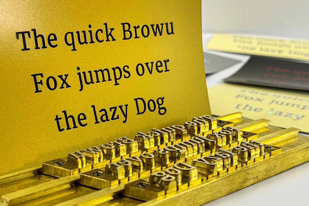 Буквы из латуни для тиснения