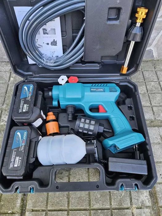 Акумулаторна Водоструйка KraftRoyal 30 Бара, 2 Батерии 36V 8Ah, Куфар