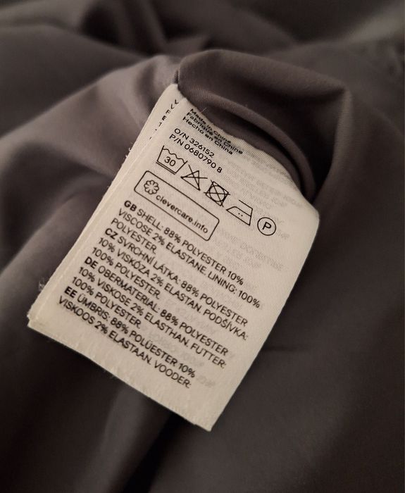 Сиво палто с цип HM