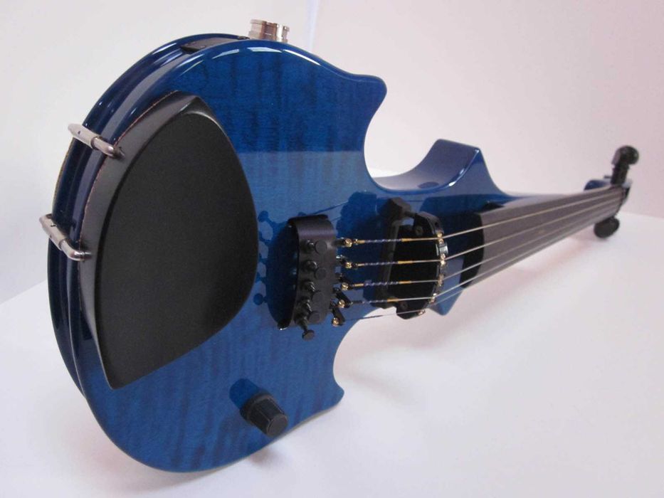 Transluc Blue Flamed Maple Rare 5 String ZETA Jazz Fusion Electric