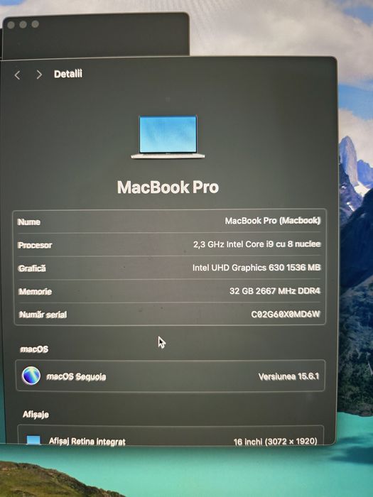 MacBook Pro 16” – i9 8-Core | 32GB RAM | 1TB SSD