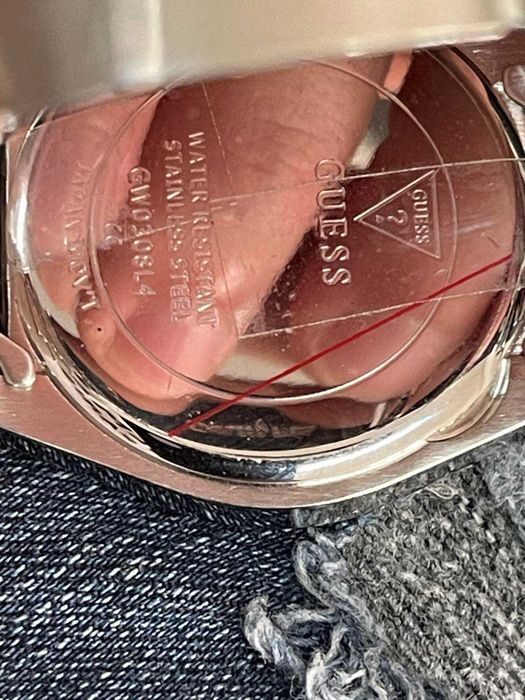 Дамски часовник Guess Luna GW0308L4 (Сребрист със син циферблат) – Оригинален, Ново състояние