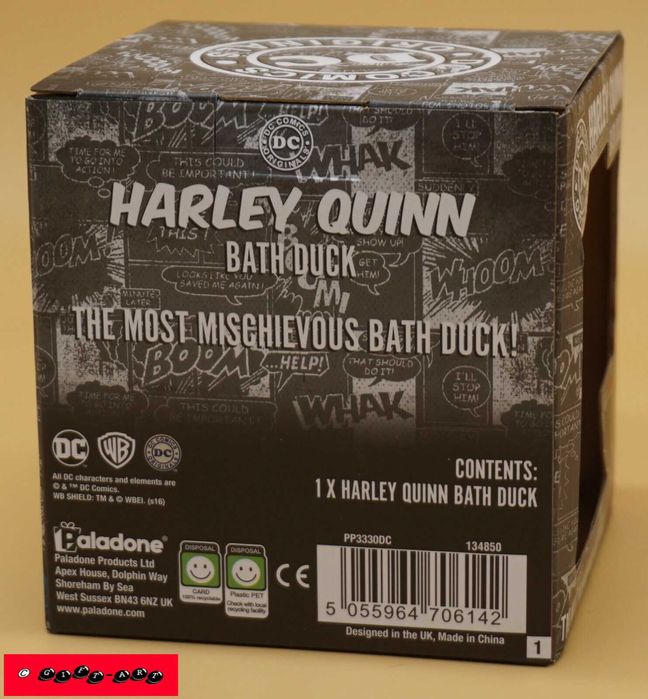 rata cauciuc baie in cutie cadou DC Comics HARLEY QUINN originala