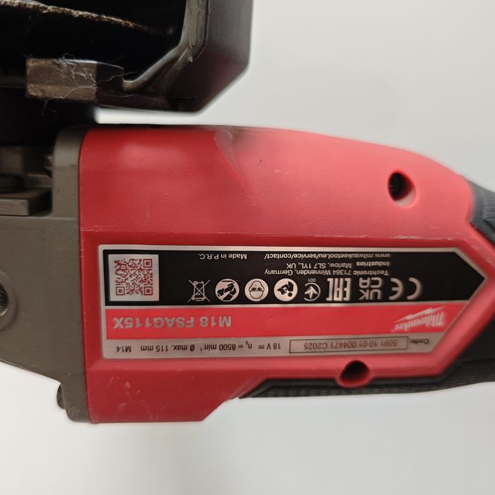 Milwaukee 18v ъглошлайф на батерия