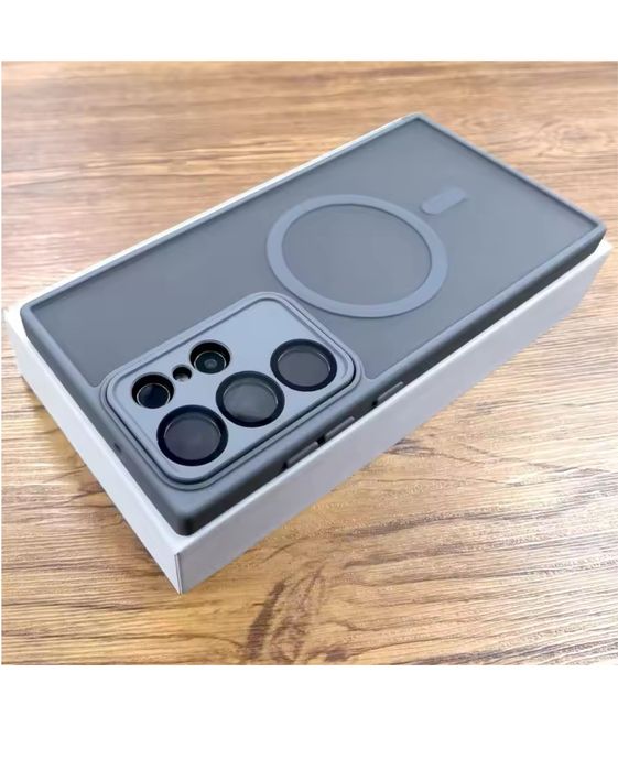 Husa Magsafe Mat Type Spate Anti Ampren Samsung S25/S24/S23/PLUS/ULTRA