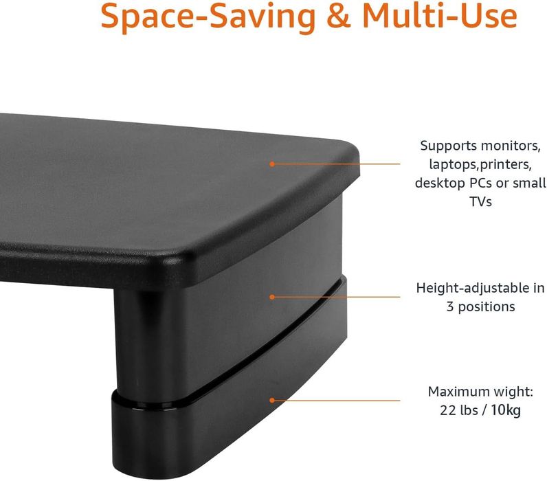 Suport de birou  reglabil pentru monitor de computer laptopuri negru