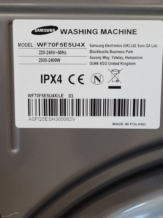 Пералня Samsung WF70F5E5U4X