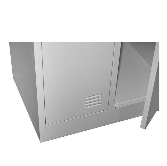 Dulap Fiset Dublu Vestiar  Metalic Usi Securizate 180x60x45cm+LivrGrat