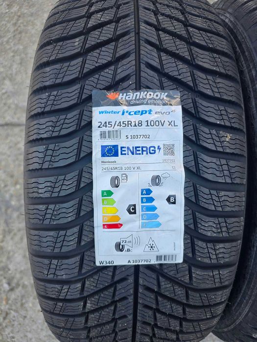 Anvelope noi iarna Hankook 245/45R18 275/40R18 DOT2026 dedicate Mercedes E class sau BMW Seria 5