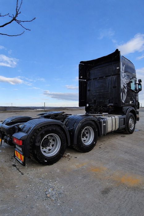 Cap tractor Scania 6×4 suspensie arc, kit hidraulic de basculare/retar