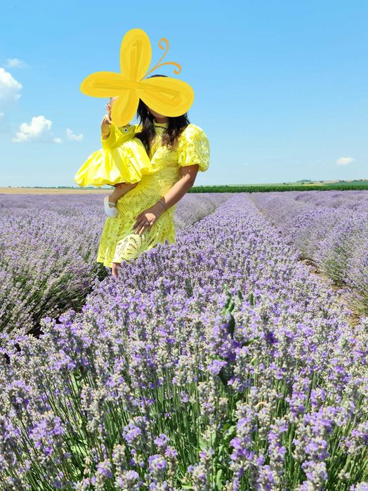 Дамска жълта рокля