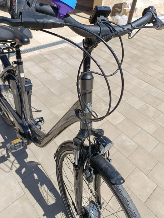 Bicicleta electrica aluminiu Saxonete shimano display led fata spate 1200km made in germany autonomie 140km schimano nexus kalkhoff,hansa enovation,