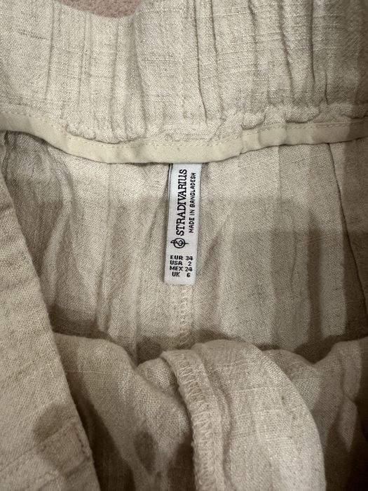 Шорты лён stradivarius