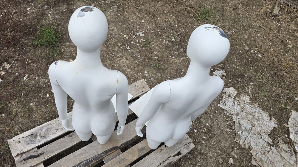 2 busturi manechin dama lovite cu brate detasabile