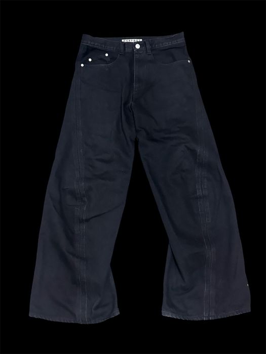 Nvrfrgt 3d wide leg twisted jeans