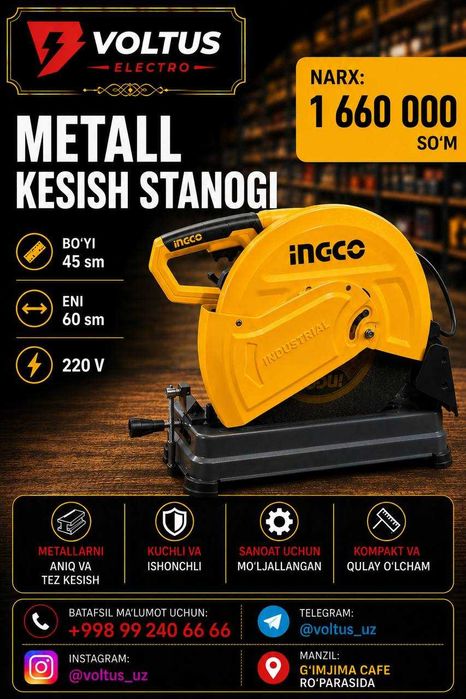 Metall kesish stanogi